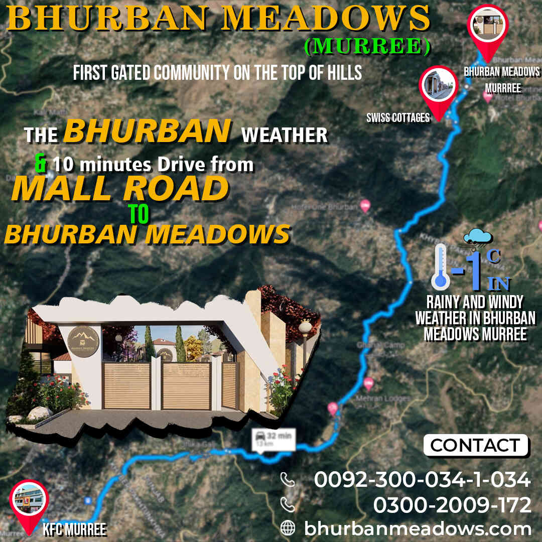 The Bhurban Meadows,Murree Near Beautiful Locations & Bhurban Weather.